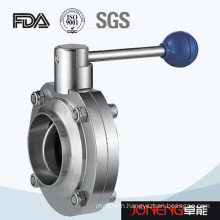 Stainless Steel Food Processing Manual Welded Butterfly Valve (JN-BV1010)